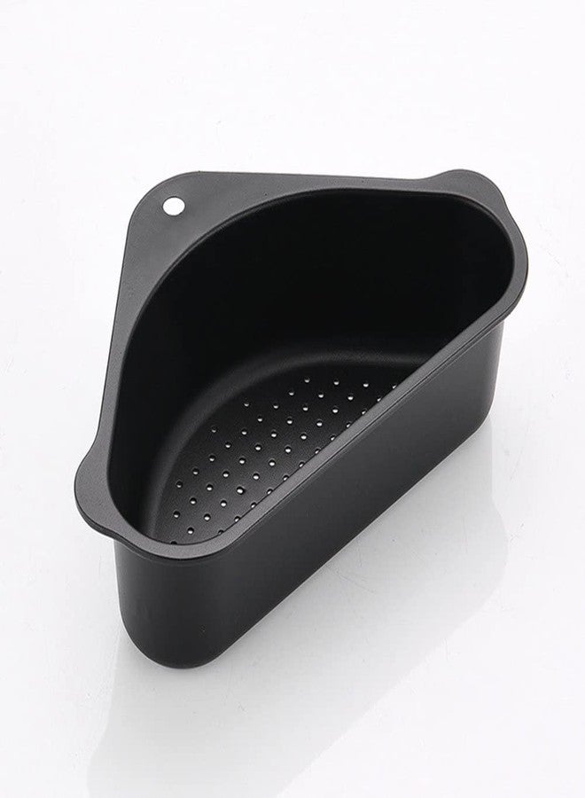 Evona Kitchen Corner Sink Drain Strainer Basket, Triangle Multifunction Kitchen Sink Food Catcher Basket Waste Filter Wash Fruit (Black) - Image 1